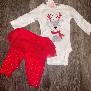 Baby Girls Reindeer Outfit Size Newborn New
